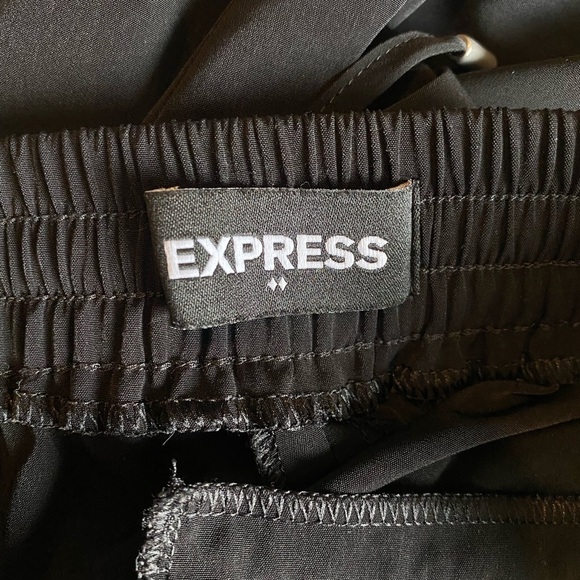 Express Woman’s Black Ankle High Rise Joggers, Size S/P - Picture 2 of 5